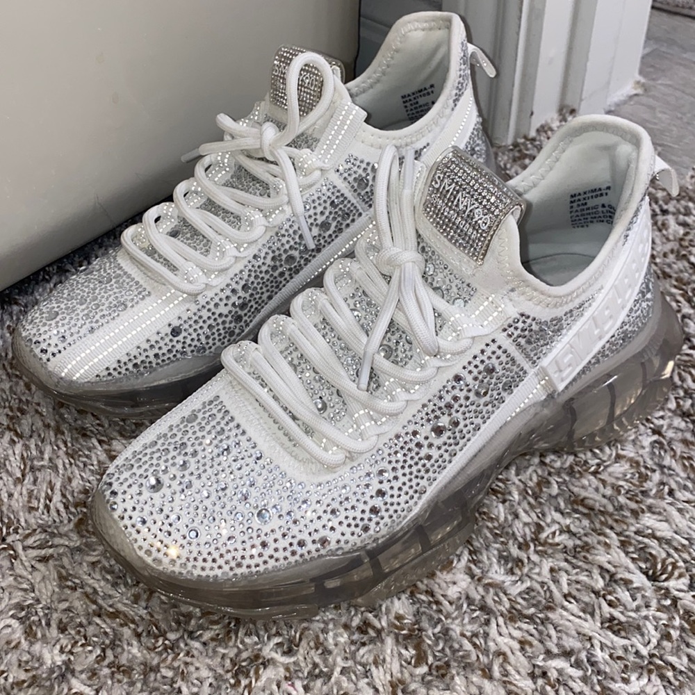 Steve Madden rhinestone bling sneakers